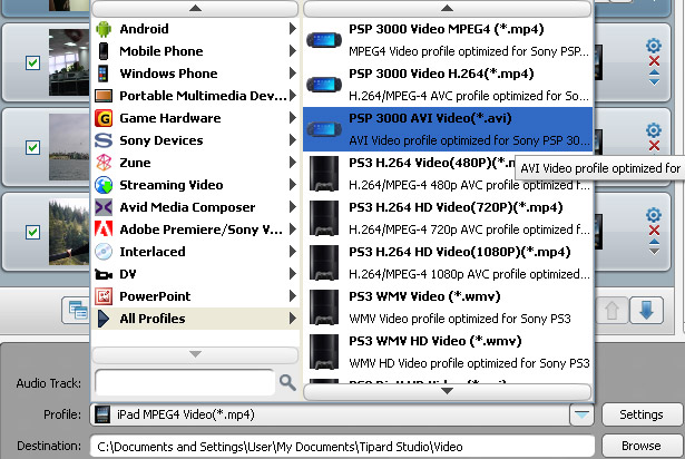 Convert MTS to AVI