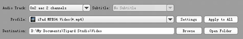 Convert MTS to iPad