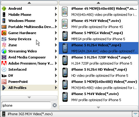 Convert MTS to iPhone