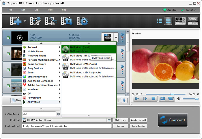 Convert MTS to VOB