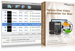 Nexus One Video Converter for Mac Screen