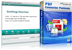PDF Converter Platinum Screen