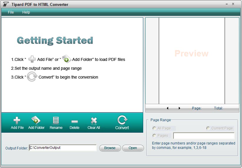 Windows 10 Tipard PDF to HTML Converter full