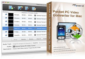 Pocket PC Video Converter for Mac Screen
