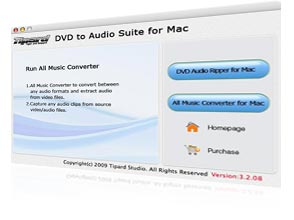 DVD to Audio Suite for Mac Screen
