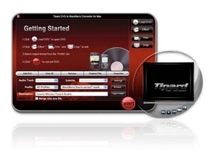 DVD to BlackBerry Converter for Mac Screen