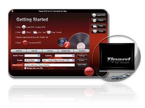 DVD to FLV Converter for Mac Screen