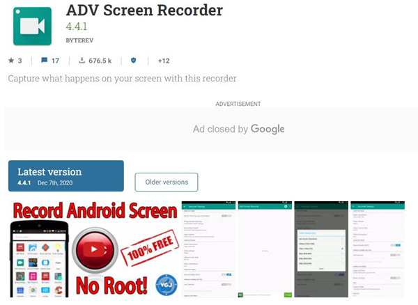 ADV Screen Recorder Introduction