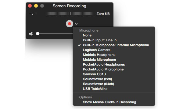 Take screenshot on Mac with QuickTime