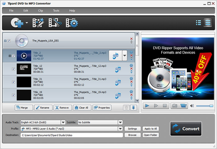   on Free Dvd To Mp3 Converter   Convert Dvd To Mp3 Music   Tipard