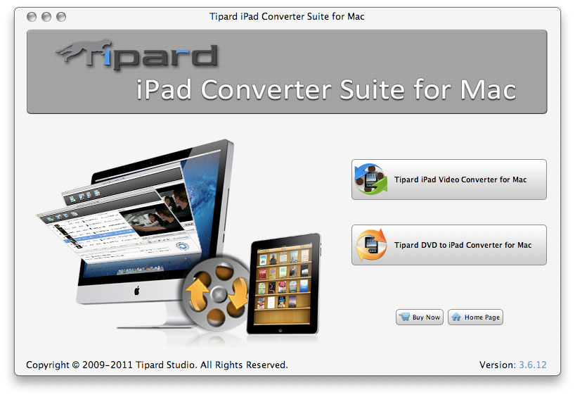 Screenshot of Tipard iPad Converter Suite for Mac