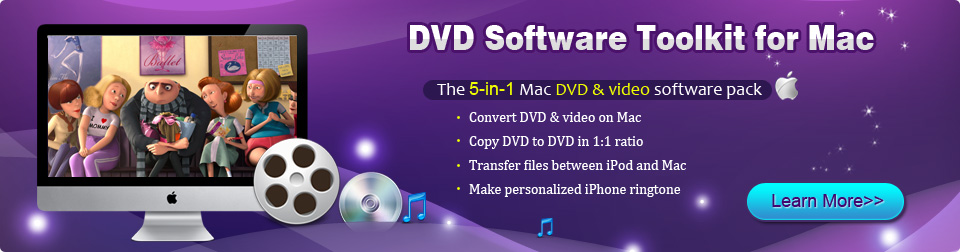 DVD Software Toolkit for Mac: 5-in-1 Mac DVD & video software Pack