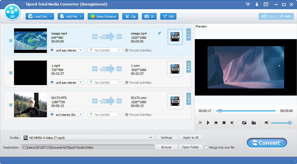 Screenshot of Tipard Total Media Converter