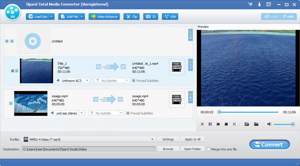 Tipard Total Media Converter screenshot