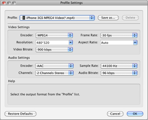 video to iPhone 3G Converter for Mac, Mac iPhone 3G Converter