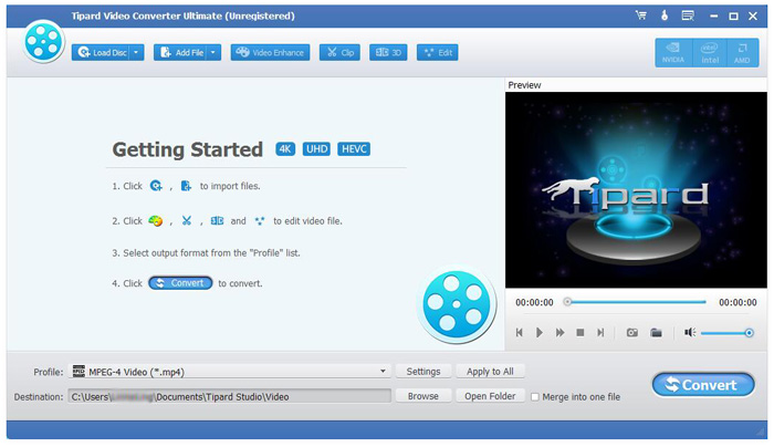 Download and install Tipard QuickTime Video Converter