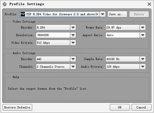 Video to PSP Converter, PSP Converter