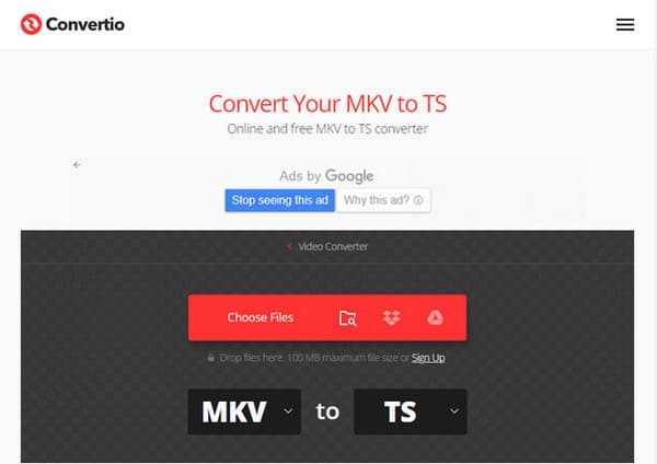 Convertio Upload MKV Files