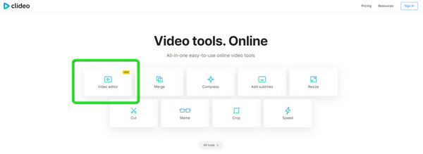 Clideo Video Editor