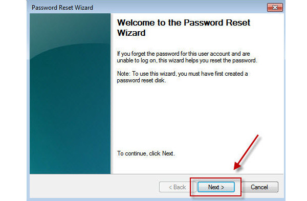 Bypass Windows Password with Reset Disk