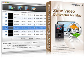 Zune Video Converter for Mac Screen