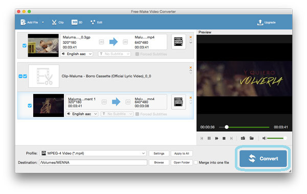 Convert video/audio