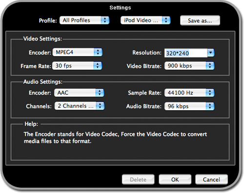 TS to iPod Mac, Mac TS Converter