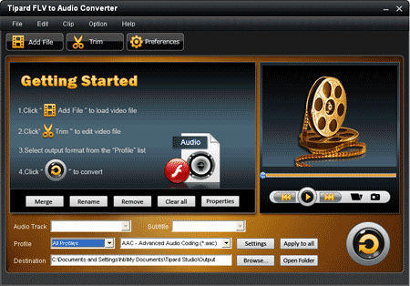 flash FLV to audio converter