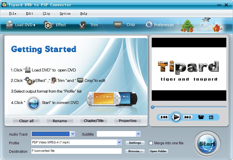 Tipard DVD to PSP Converter software