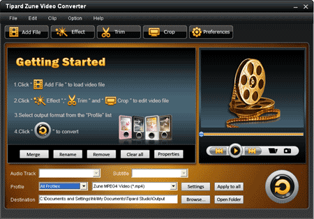 convert video to Zune