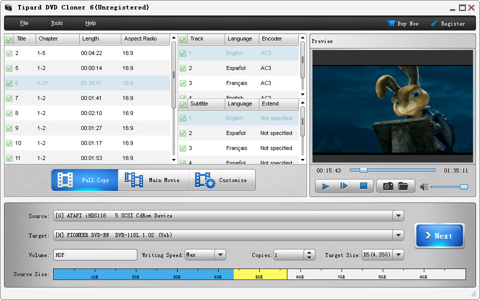 Tipard DVD Cloner 6 screenshot