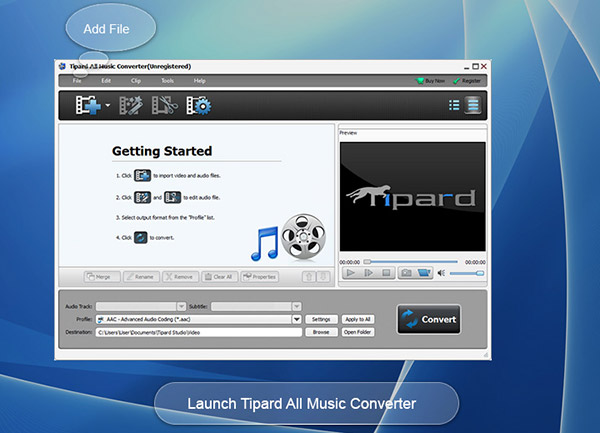 Tipard All Music Converter screenshot