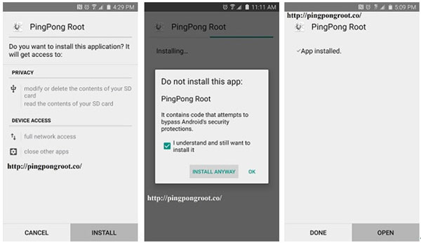 Installa PingPong Root e Super SU