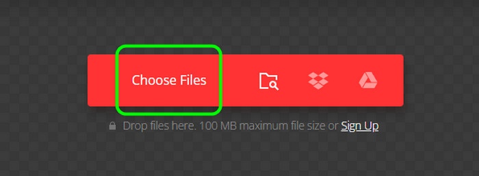 Choose Files Upload Ape Convertio