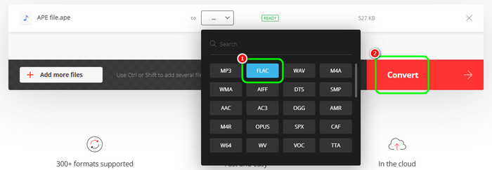 Format Select Flac Hit Convert Convertio