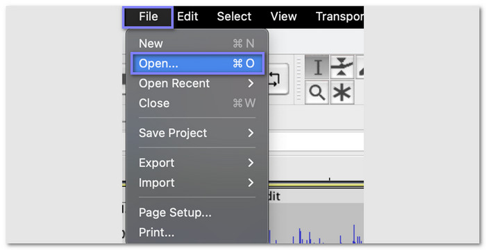 Open Your Audio File