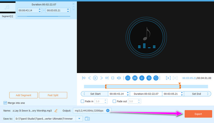 Export Button Tipard