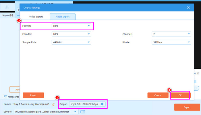 Output Settings Tipard