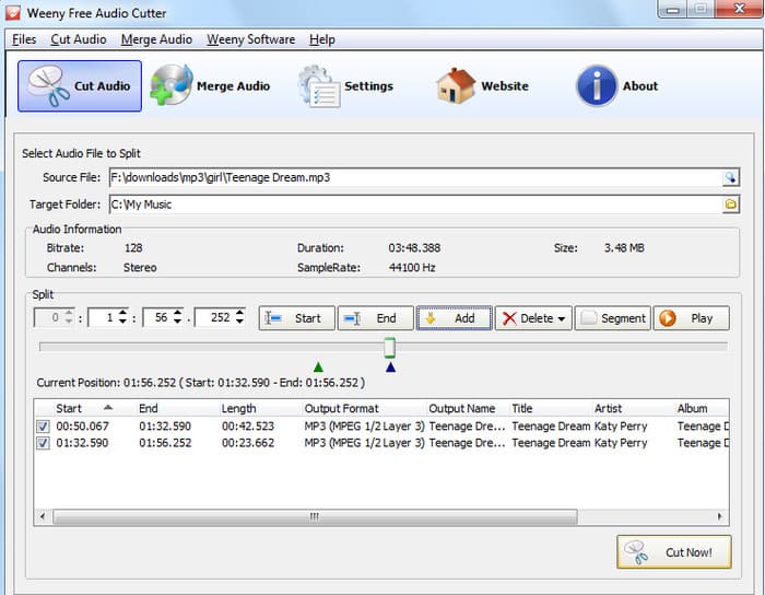 Weeny Free Audio Cutter