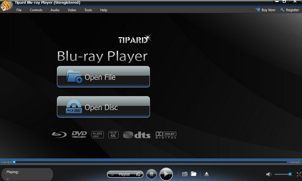 Откройте файл DTS. Проигрыватель Blu-ray Tipard