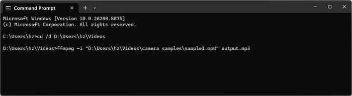 Extract Audio With Ffmpeg