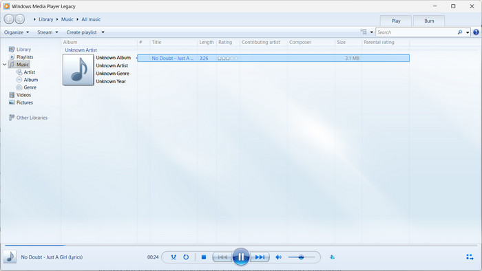 Windows Media Player Legacy
