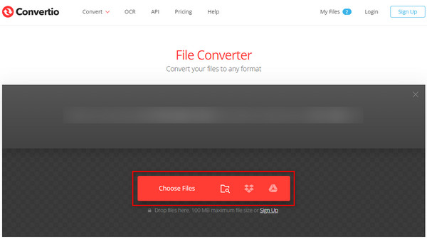 Hit Choose Files Button
