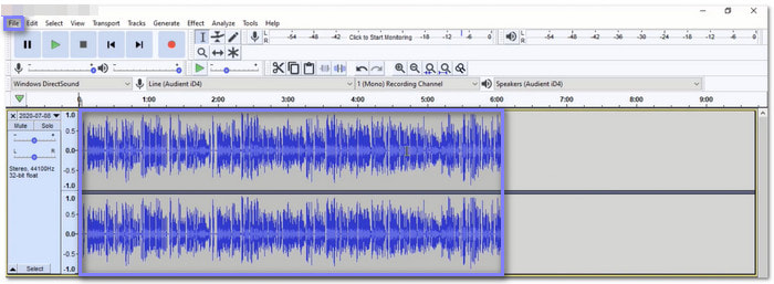 Convert MOV to OGG with Audacity