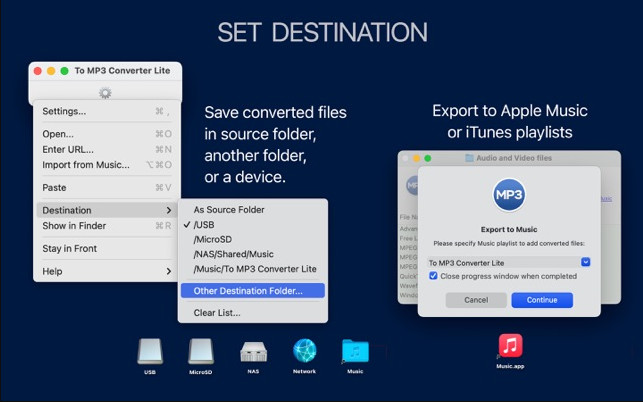 Para conversor de MP3 Lite
