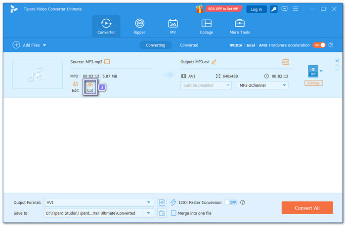 Open The Cutting Area