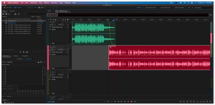 Adobe Audition για ήχο podcast