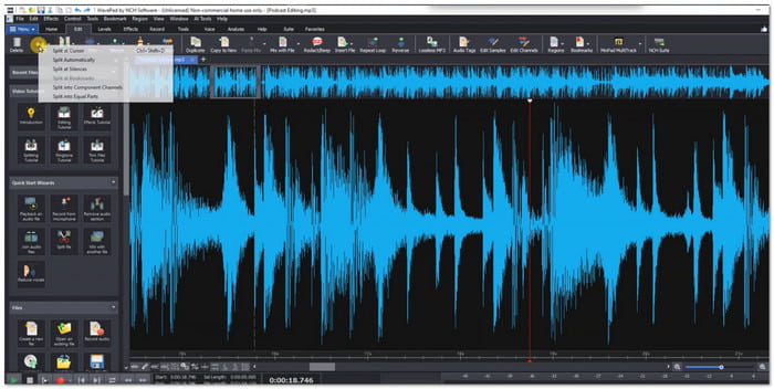 WavePad Κορυφαίος Επεξεργαστής για Ήχο Podcast