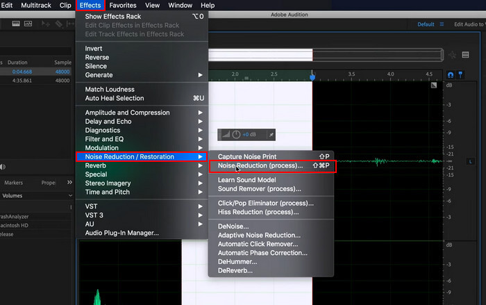 Adobe Audition Noise Reduction