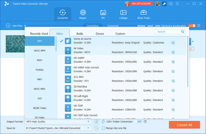 Choose Output Format
